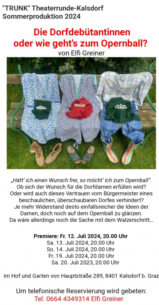 Die Dorfdebütantinnen oder wie geht`s zum Opernball 2024